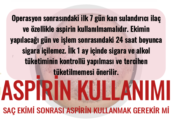Saç Ekiminden Sonra Aspirin Kullanılır mı? Saç Ekiminden Sonra Aspirin Kullanılır mı?