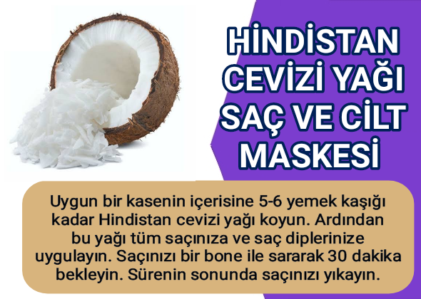 Hindistan Cevizi Yağı Saç Maskesi Nasıl Yapılır?